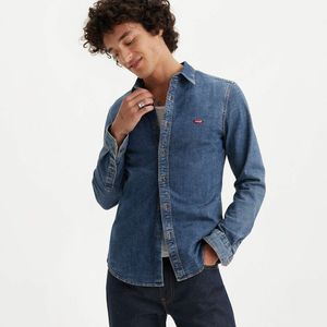 Denim overhemd, slim fit LEVI'S. Katoen materiaal. Maten M. Blauw kleur