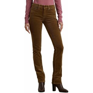 Slim broek Midrise LAUREN RALPH LAUREN. Katoen materiaal. Maten 36 FR - 34 EU. Geel kleur