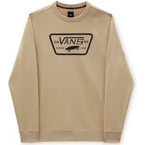 Sweater met ronde hals, patch II of the wall VANS. Katoen materiaal. Maten L. Kastanje kleur
