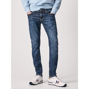 Slim stretch jeans, Hatch PEPE JEANS. Katoen materiaal. Maten Maat 29 (US) - Lengte 32. Blauw kleur