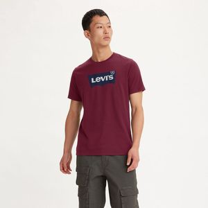 T-shirt met ronde hals en logo batwing graphic LEVI'S. Katoen materiaal. Maten XS. Rood kleur