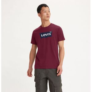T-shirt met ronde hals en logo batwing graphic LEVI'S. Katoen materiaal. Maten XS. Rood kleur