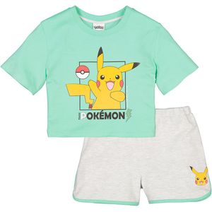 Shortama Pikachu POKEMON. Katoen materiaal. Maten XS. Groen kleur