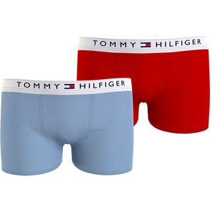 Set van 2 boxershorts TOMMY HILFIGER. Katoen materiaal. Maten 12/14 jaar - 150/156 cm. Blauw kleur