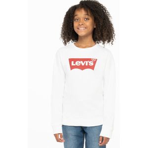Sweater LEVI'S KIDS. Katoen materiaal. Maten 6 jaar - 114 cm. Wit kleur
