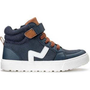 Hoge sneakers met rits LA REDOUTE COLLECTIONS. Synthetisch materiaal. Maten 30. Blauw kleur