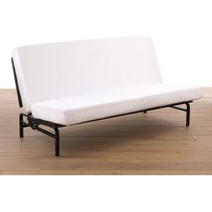 Waterdichte matrashoes voor clic-clac in badstof LA REDOUTE INTERIEURS.  materiaal. Maten 130 x 190 cm. Wit kleur
