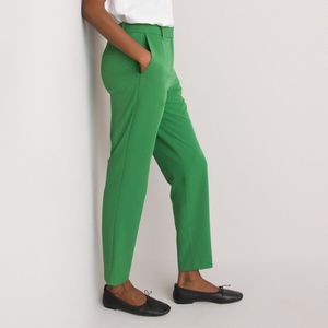 Strakke broek, 7/8 lengte LA REDOUTE COLLECTIONS. Polyester materiaal. Maten 48 FR - 46 EU. Groen kleur