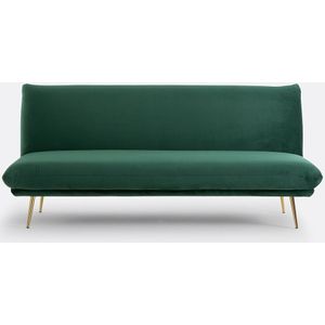 Omvormbare zetel in polyester 2-zit, Cosico LA REDOUTE INTERIEURS. Fluweel materiaal. Maten 3-zit. Groen kleur