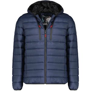 Lichte, effen donsjas Alaric GEOGRAPHICAL NORWAY. Polyamide materiaal. Maten S. Blauw kleur