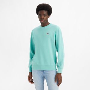 Sweater met ronde hals logo Chesthit LEVI'S. Katoen materiaal. Maten XXL. Groen kleur