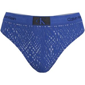 String Animal Lace CALVIN KLEIN UNDERWEAR. Nylon/polyamide materiaal. Maten L. Blauw kleur