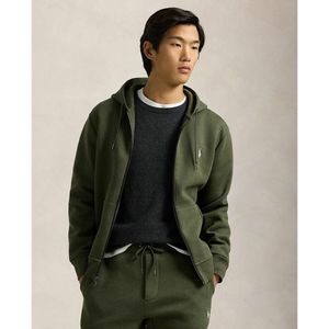 Zip-up hoodie Double Knit Tech POLO RALPH LAUREN. Katoen materiaal. Maten XS. Groen kleur