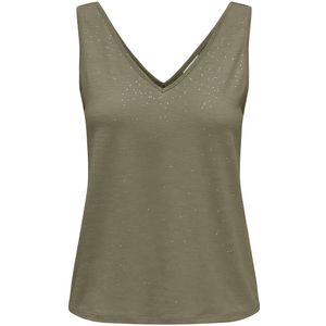 Mouwloos T-shirt met glanzend effect JDY. Polyester materiaal. Maten XL. Groen kleur