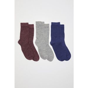 Set van 3 paar effen sokken Thermolactyl DAMART. Acryl materiaal. Maten 39/41. Blauw kleur