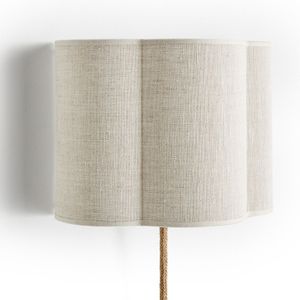 Wandlamp in linnen, Thade LA REDOUTE INTERIEURS. Linnen materiaal. Maten één maat. Beige kleur