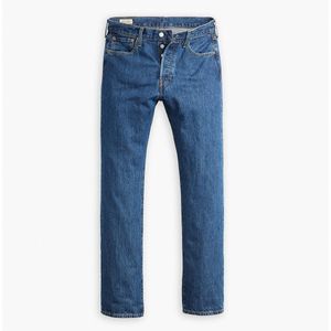 Rechte jeans 501® LEVI'S. Katoen materiaal. Maten Maat 33 (US) - Lengte 34. Blauw kleur