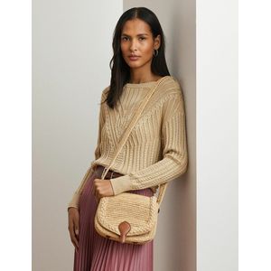 Raffia schoudertas, COLBIE LAUREN RALPH LAUREN. Raffia materiaal. Maten één maat. Beige kleur