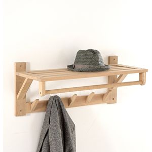 Etagère-kapstok, Selfrid LA REDOUTE INTERIEURS. Hout materiaal. Maten één maat. Beige kleur
