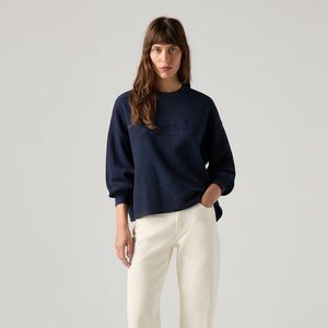 Sweatshirt met tekst, ronde hals LEVI'S. Katoen materiaal. Maten M. Blauw kleur