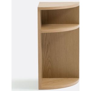 Hoek nachtkastje met 2 nissen, Angilo LA REDOUTE INTERIEURS. Hout, medium (MDF) materiaal. Maten één maat. Kastanje kleur