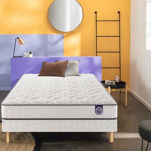 Matras van mousse met high density, Optilit MERINOS.  materiaal. Maten 160 x 200 cm. Wit kleur