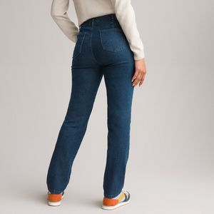 Comfort jeans in stretch denim, recht model ANNE WEYBURN. Denim materiaal. Maten 44 FR - 42 EU. Blauw kleur