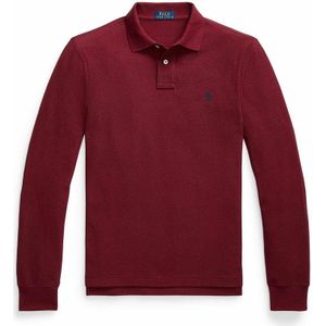 Polo slim, lange mouwen POLO RALPH LAUREN. Katoen materiaal. Maten M. Rood kleur