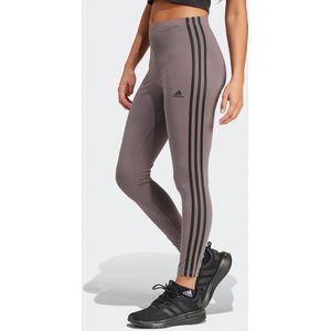 Legging, hoge taille, Essentials 3-Stripes ADIDAS SPORTSWEAR. Katoen materiaal. Maten M. Grijs kleur