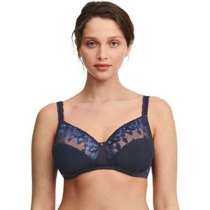 BH zonder beugels Bold Curve CHANTELLE. Kant materiaal. Maten 95B FR - 80B EU. Blauw kleur