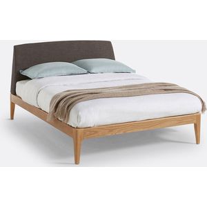 Bed met lattenbodem, Agura LA REDOUTE INTERIEURS. Licht hout materiaal. Maten 160 x 200 cm. Grijs kleur