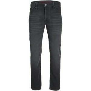 Rechte jeans Mike JACK & JONES. Katoen materiaal. Maten W36 - Lengte 34. Zwart kleur