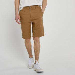 Chino bermuda LA REDOUTE COLLECTIONS. Katoen materiaal. Maten 14 jaar - 162 cm. Kastanje kleur