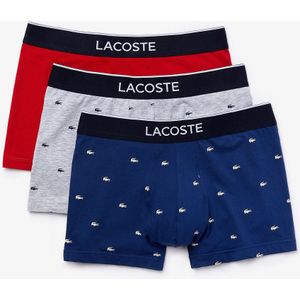 Set van 3 boxershorts LACOSTE. Katoen materiaal. Maten L. Blauw kleur