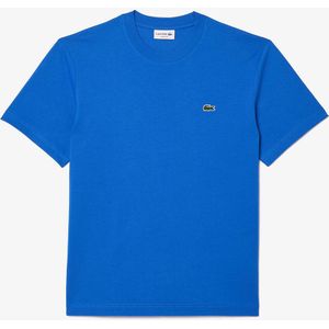 T-shirt in jersey met ronde hals LACOSTE. Katoen materiaal. Maten S. Blauw kleur