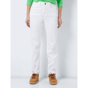 Rechte jeans, standaard taille NOISY MAY. Denim materiaal. Maten Maat 31 US - Lengte 32. Wit kleur