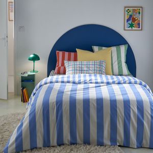 Dekbedovertrek in katoen, Hendaye blauw