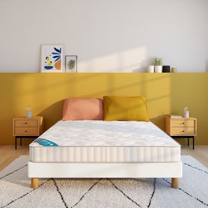 LA REDOUTE INTERIEURS - Massief Hout - Schuimmatras - Beige - 20cm Hoogte