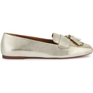 Ademende loafers Marsilea GEOX. Leer materiaal. Maten 36. Goudkleur kleur