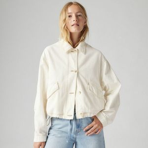 Jeansvest Janis Utility LEVI'S. Denim materiaal. Maten XS. Wit kleur