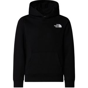 Hoodie, fleece, logo voor en achter THE NORTH FACE. Molton materiaal. Maten S. Zwart kleur