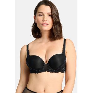 BH met binnencups Sensation SANS COMPLEXE. Kant materiaal. Maten 85D FR - 70D EU. Zwart kleur