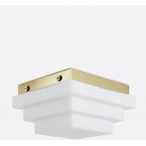 Plafondlamp in opaline glas, Decar LA REDOUTE INTERIEURS. Glas materiaal. Maten één maat. Wit kleur