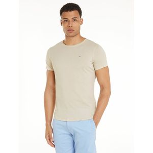 Tommy Jeans Slim Fit T-shirt met Logo Beige