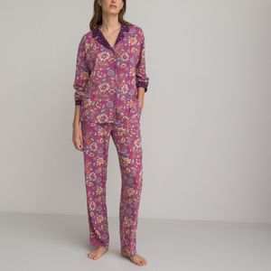 Pyjama, bloemenprint LA REDOUTE COLLECTIONS. Viscose materiaal. Maten 36 FR - 34 EU. Multicolor kleur