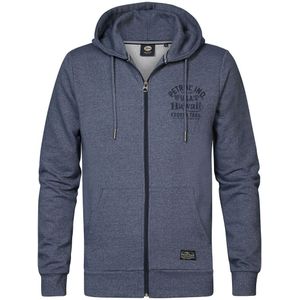 Zip-up hoodie PETROL INDUSTRIES. Katoen materiaal. Maten XXL. Blauw kleur