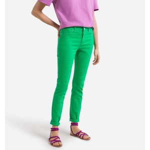 Slim broek, standaard taille VERO MODA. Katoen materiaal. Maten XS / L32. Groen kleur