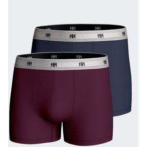 Set van 2 boxershorts IMPETUS. Nylon/polyamide materiaal. Maten L. Blauw kleur