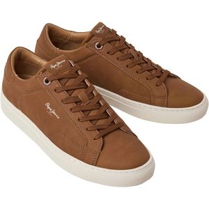 Lage sneakers Joe Basic PEPE JEANS. Polyester materiaal. Maten 44. Kastanje kleur