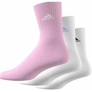 Set van 3 paar hoge sokken adidas Performance. Katoen materiaal. Maten S. Wit kleur